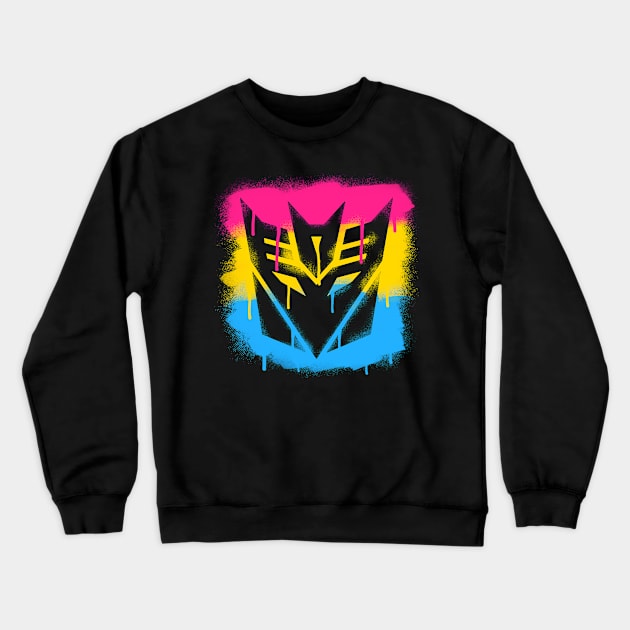 Pansexual Decepticon Crewneck Sweatshirt by candychameleon